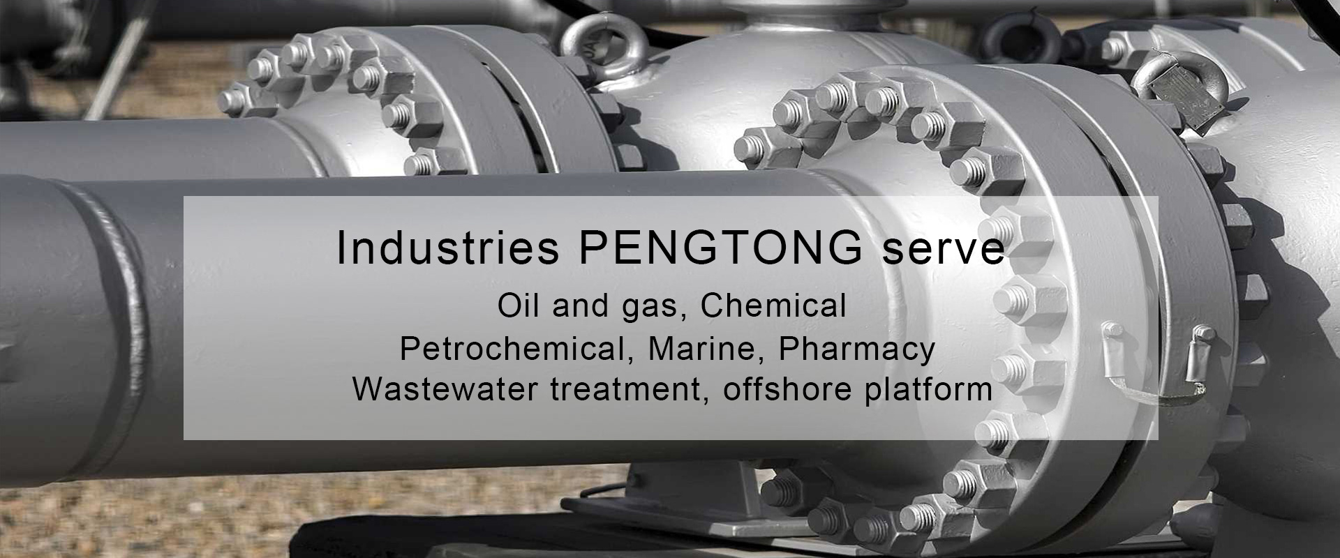 Industries of Cangzhou Pengtong Pipe Fitting Manufacturing Co., Ltd serves:  Oil and gas, Chemical  Petrochemical, Marine, Pharmacy, Wastewater treatment, offshore platform