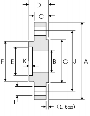 Socket weld flange