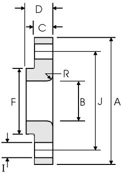 Lap joint flange