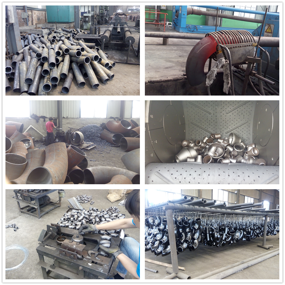 Manufacturing process of elbows in Cangzhou Pengtong Pipe Fitting Manufacturing Co., Ltd