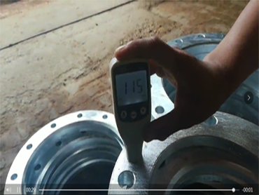Galvanize thickness checking by the machine