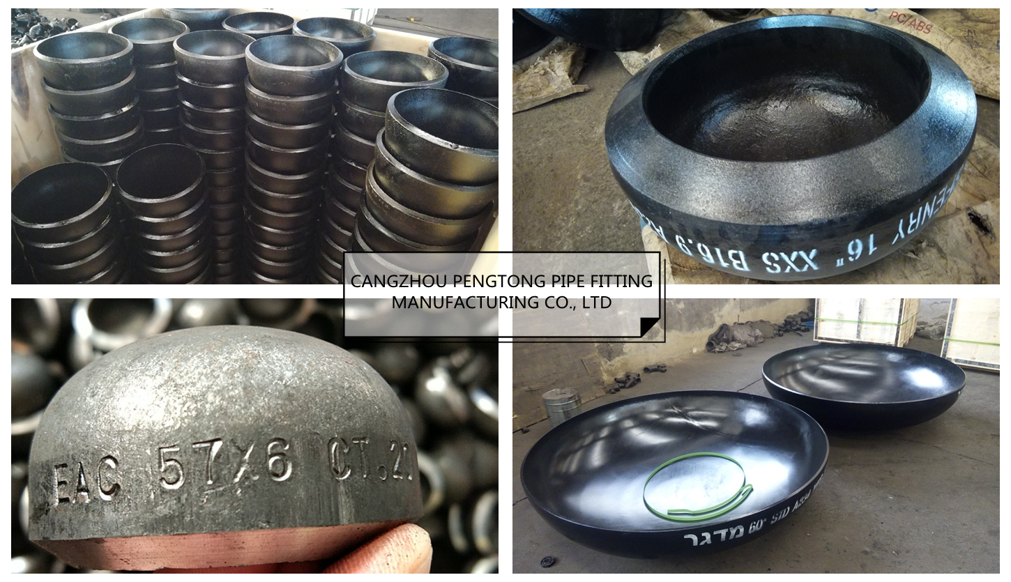 Carbon steel pipe caps