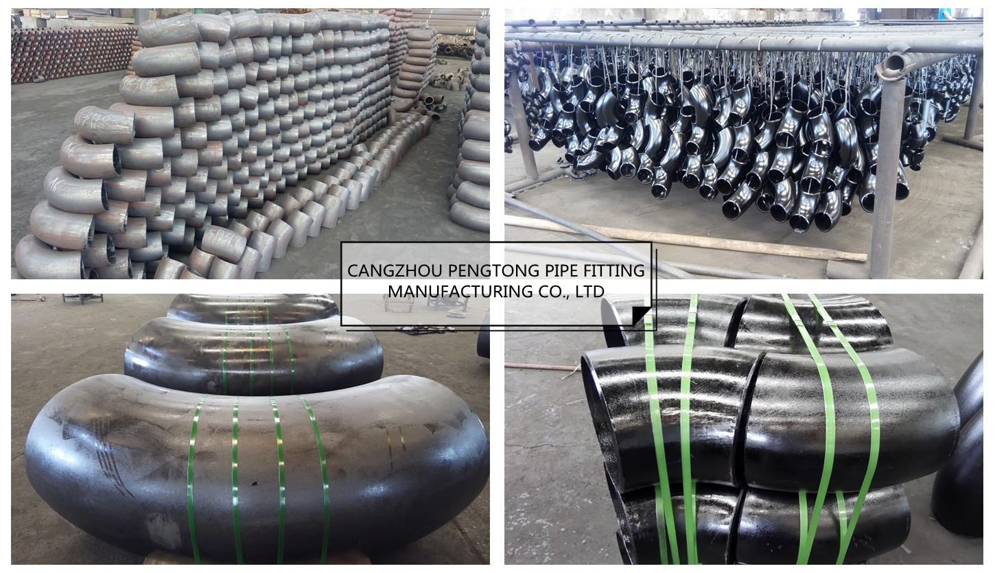 Mild steel pipe elbows